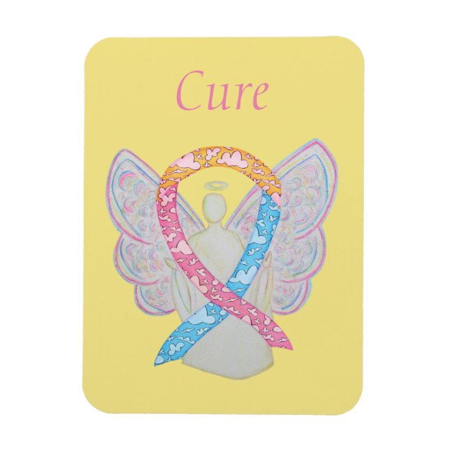 CDH Sensibilisation Ruban Angel Magnets d'art pers (Vertical)