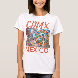 CDMX Mexiko Straße Graffitti Mural T-Shirt