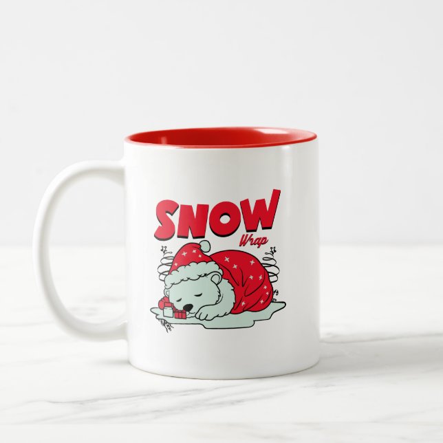 CDsnowwrap Zweifarbige Tasse (Links)