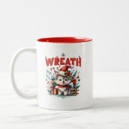 CDwreathred Zweifarbige Tasse