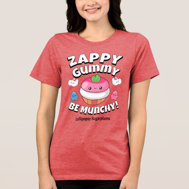 CDzappygummy Tri-Blend Shirt (Vorderseite)