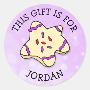 Ce cadeau est pour (Ajouter un nom) étiquette cade