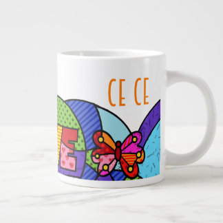 Ce Ce Ce Pop ist farbenfroh und exklusiv Jumbo-Tasse
