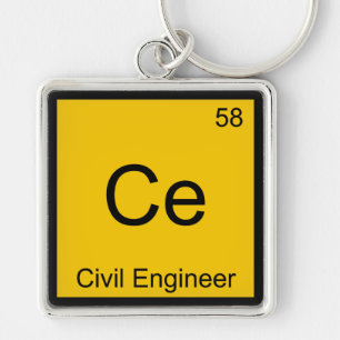 Ce - Chemie-Ingenieur Chemie-Element-Symbol T-Shir Schlüsselanhänger