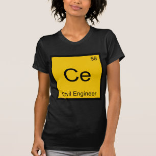 Ce - Chemie-Ingenieur Chemie-Element-Symbol T-Shir T-Shirt