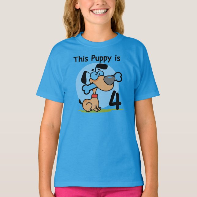 Ce Chiot 4e Anniversaire Tshirts et cadeaux (Devant)