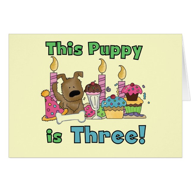 Ce chiot est trois t-shirts et cadeaux (Devant horizontal)