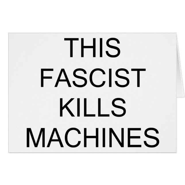 Ce fasciste tue les machines (Devant horizontal)