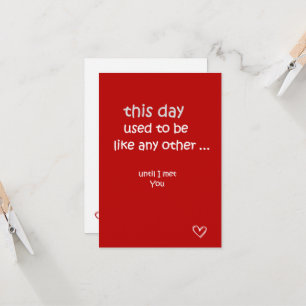 Ce jour - Carte d'amour romantique