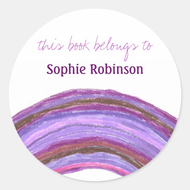 "Ce Livre Appartient à" autocollant de plaque d'ar (Devant)