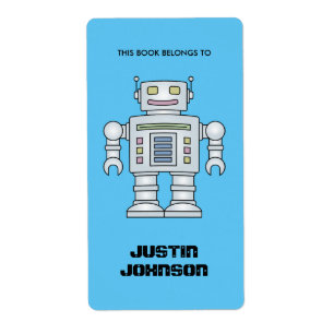 Ce livre appartient aux enfants robots étiquettes
