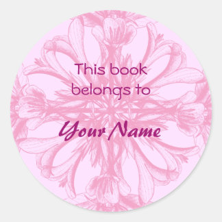 Ce Livre Appartient Aux Stickers Fleurs