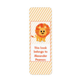 Ce Livre Appartient Sticker Plaque Lion Silly