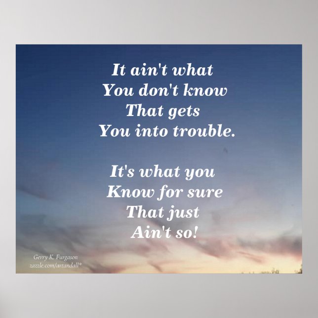 CE N'EST PAS CE QUE VOUS NE SAVEZ PAS POSTER (Devant)