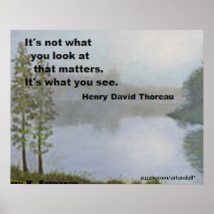 CE N'EST PAS CE QUE Y0U REGARDE SUR THOREAU POSTER