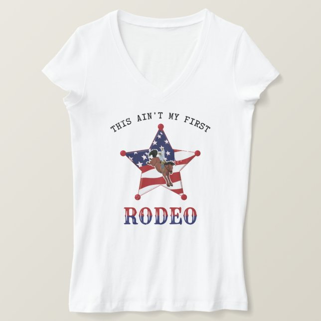 Ce n'est pas mon premier T-shirt RODEO / Lettre no (Design devant)