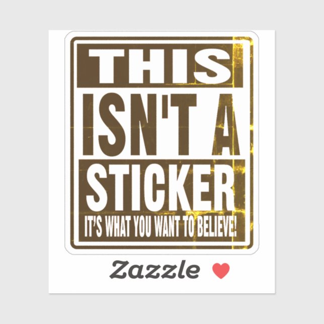 CE N'EST PAS UN STICKER ! (Feuille)