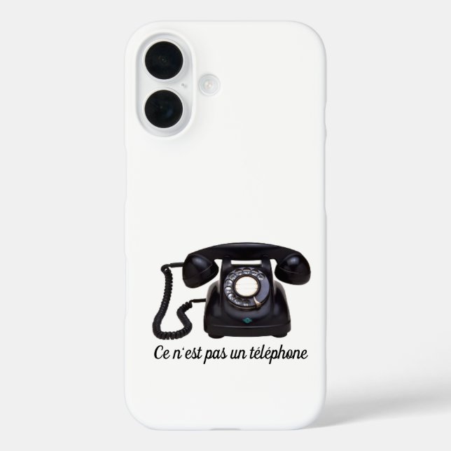 Ce n'est pas un téléphone iPhone 16 hülle (Rückseite)