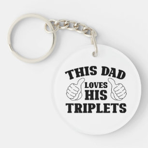 Ce papa aime ses triplés - Cadeau pour papa avec T