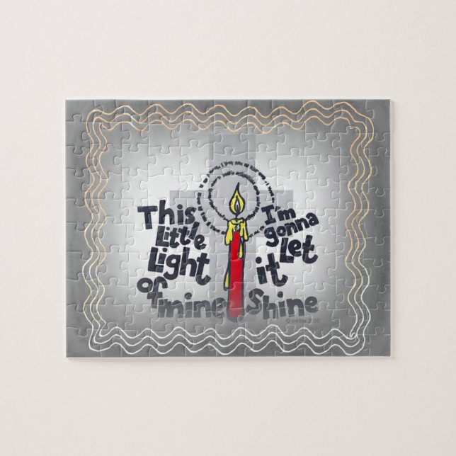 Ce puzzle chrétien de petite lumière (Horizontal)