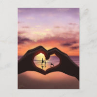 Ce que l'amour signifie pour moi carte postale