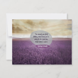 Ce que vous allez faire Carte postale