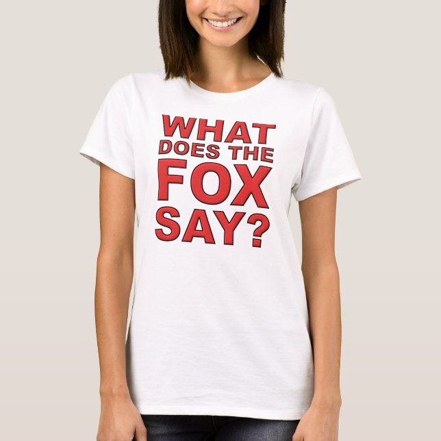 Ce qui fait le Fox pour indiquer le T-shirt (Devant)