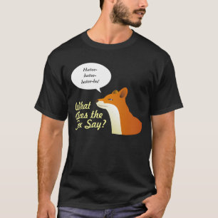 Ce qui fait le Fox pour indiquer le T-shirt drôle