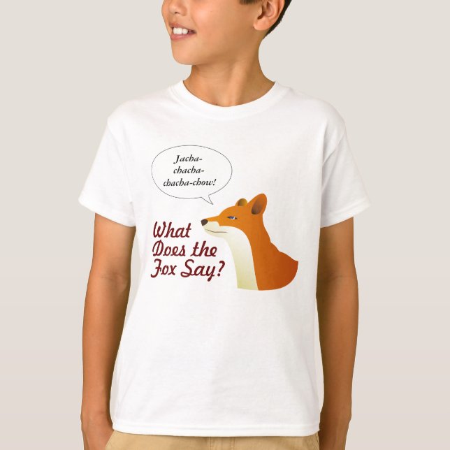 Ce qui fait le Fox pour indiquer le T-shirt drôle (Devant)