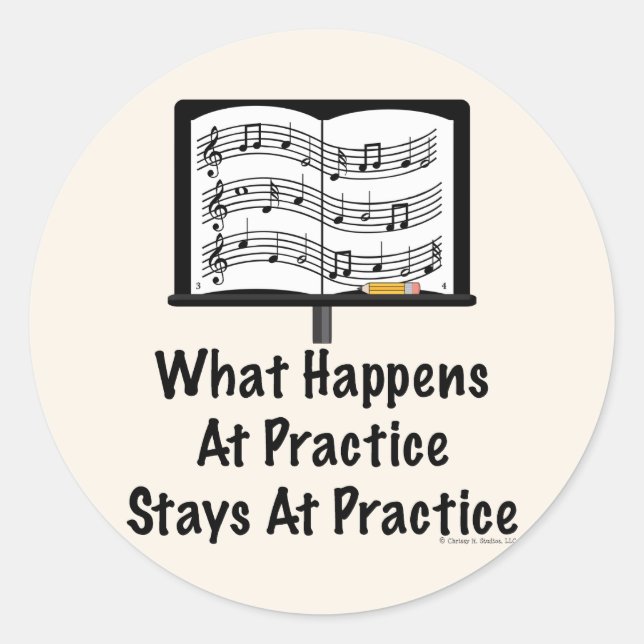 Ce qui se passe à la pratique Sticker Orchestra (Devant)