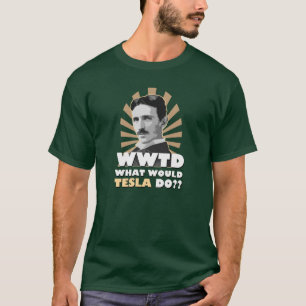 Ce qui Tesla ferait le T-shirt