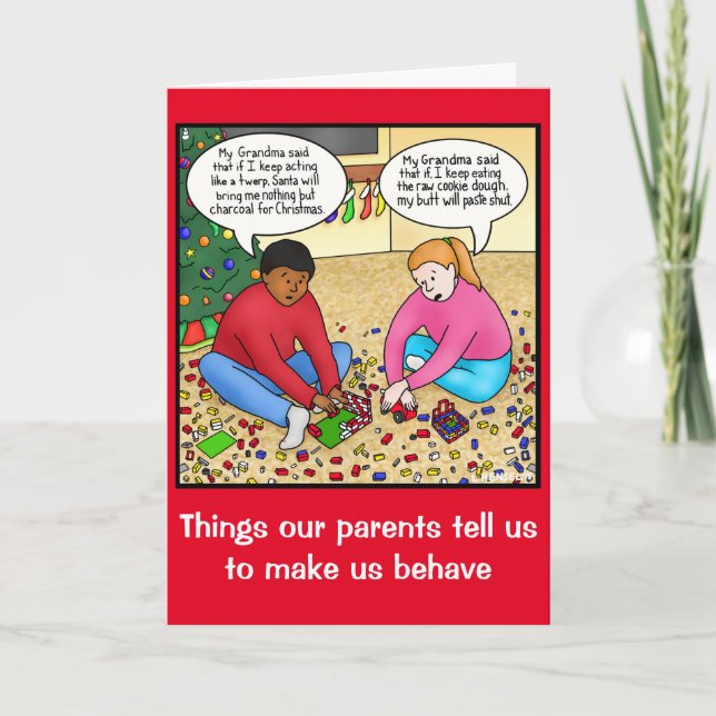 Ce qu'on dit aux enfants Carte de Noël (Devant)