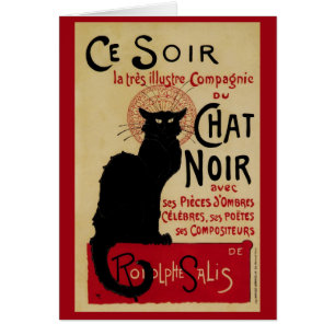 Ce Soir Conversation Noir Chat noir, Art Nouveau V