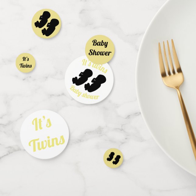 Ce sont des jumeaux ! Baby shower table confetti (Groupe)