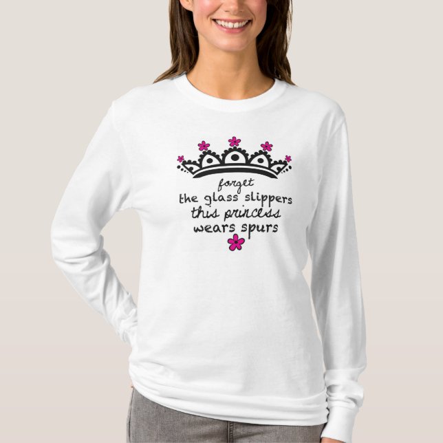Ce T-shirt Dent-blanc de douille de princesse (Devant)