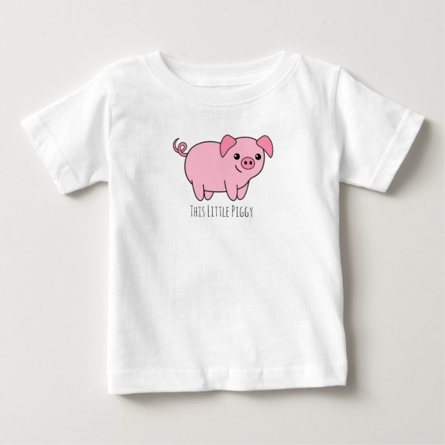 Ce T-shirt Petit Bébé Piggy (Devant)
