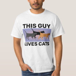 CE TYPE ADORE LES T-SHIRTS CHATS HOMMES CHATS