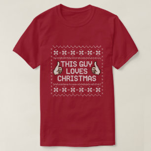 Ce Type Aime Noël Drôle Pixel Sweat Ugly
