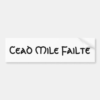 Cead Meile Failte Autoaufkleber