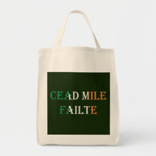 Cead-Mile-Fehler bei der irischen Flagge Tragetasche