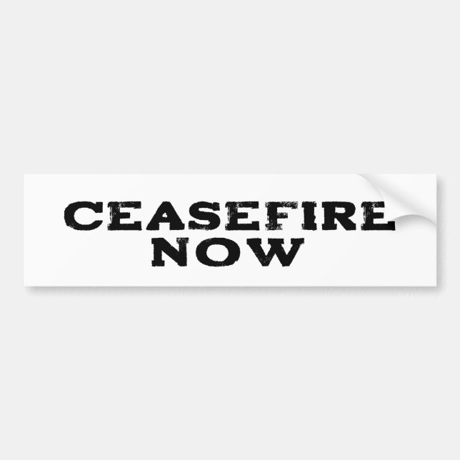 CEASEFIRE NUN FREE PALESTINE END GENOCIDE AUTOAUFKLEBER (Vorne)