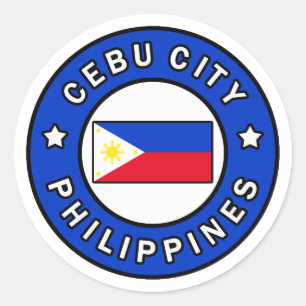 Cebu City Philippinen Runder Aufkleber