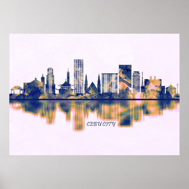 Cebu City Skyline Poster (Vorne)
