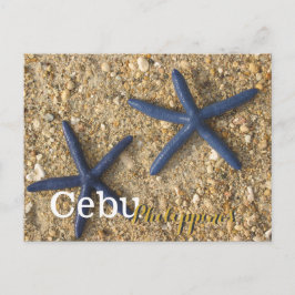 Cebu Philippines Blue Starfish Postkarte