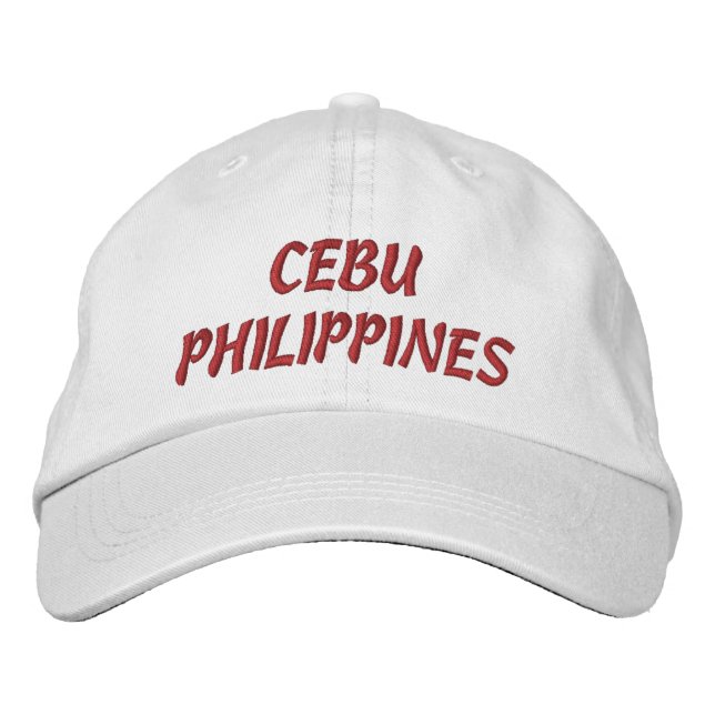 CEBU PHILIPPINES HAT BESTICKTE BASEBALLKAPPE (Vorderseite)