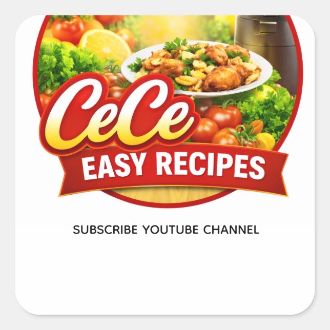 Cece Einfache Rezepte Aufkleber (Vorderseite)