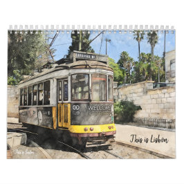 Ceci est Lisbonne Portugal Calendrier
