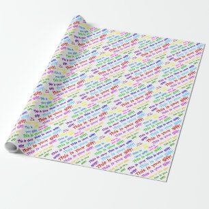 Ceci est votre cadeau – papier d'emballage