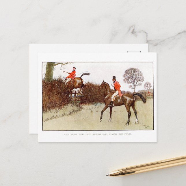 Cecil Aldin Postkarten (Vorderseite/Rückseite Beispiel)