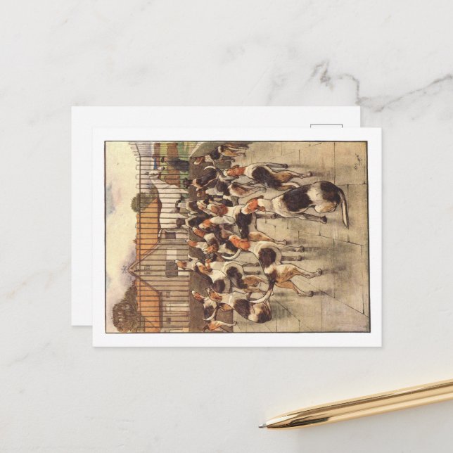 Cecil Aldin Postkarten (Vorderseite/Rückseite Beispiel)